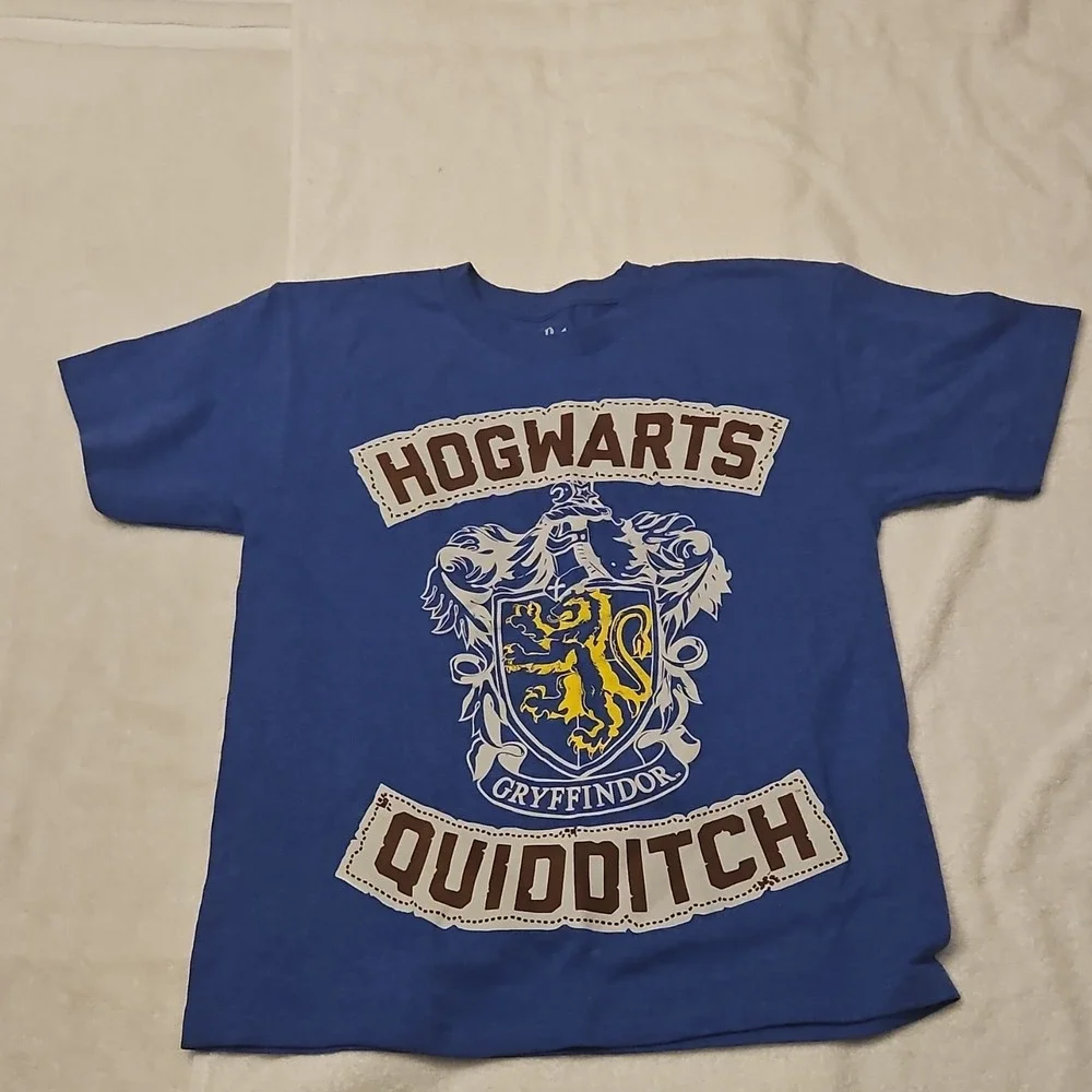 Harry Potter Gryffindor Blue Boys S (8) Short Sleeve Graphic T-Shirt